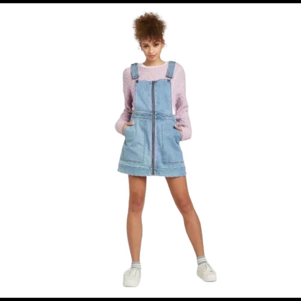 NWT Wild Fable Denim Overalls Dress XS Denim jumper